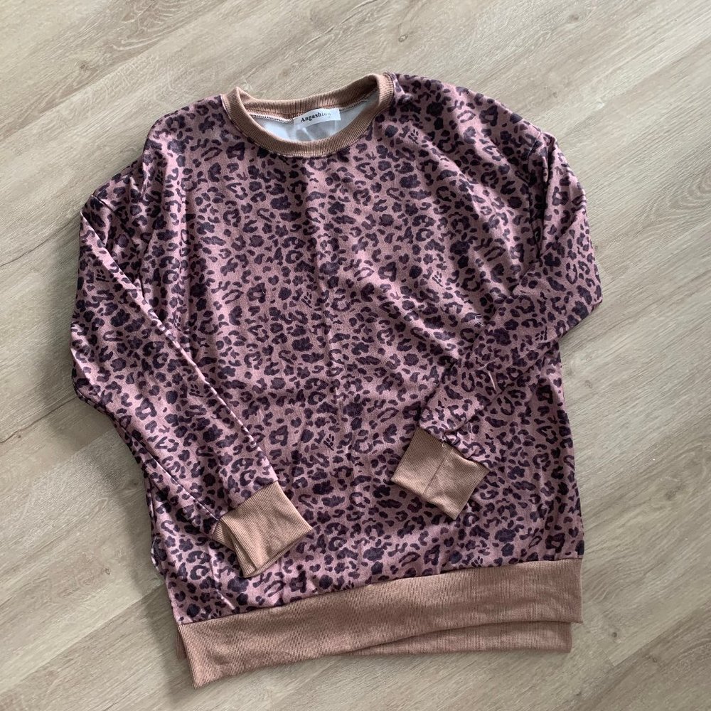 Leopard tunic Sweatshirt